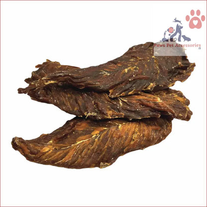 Delicious pieces of Chicken Breast Jerky for your pup in the 2Kg Dog Treat pack