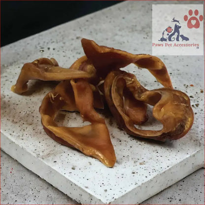 Brown wood ear mushrooms with wavy surfaces for 400g Dog Treat Pig Ear Strips