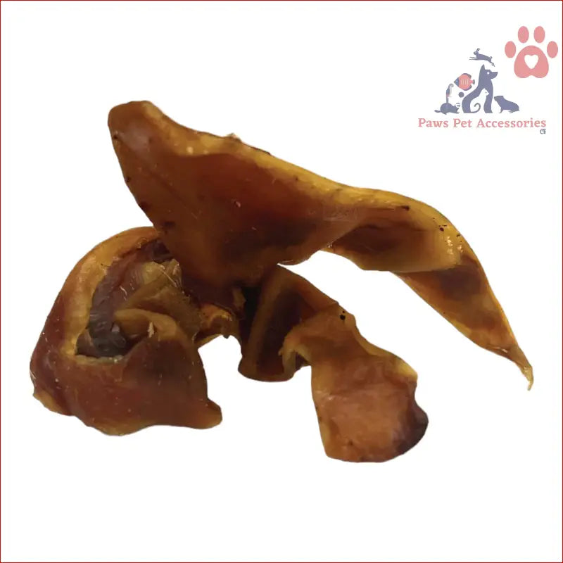 Dried brown mushroom pieces with curled edges for Dehydrated Australian Healthy Puppy Chews