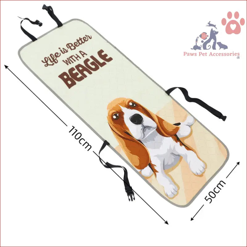 Beagle-themed oven mitt saying Life is Better with a Beagle for dog lovers’ kitchen fun