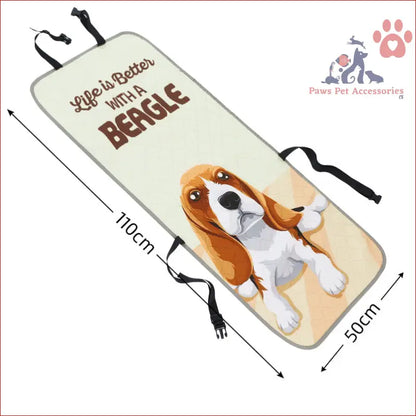 Beagle-themed oven mitt saying Life is Better with a Beagle for dog lovers’ kitchen fun