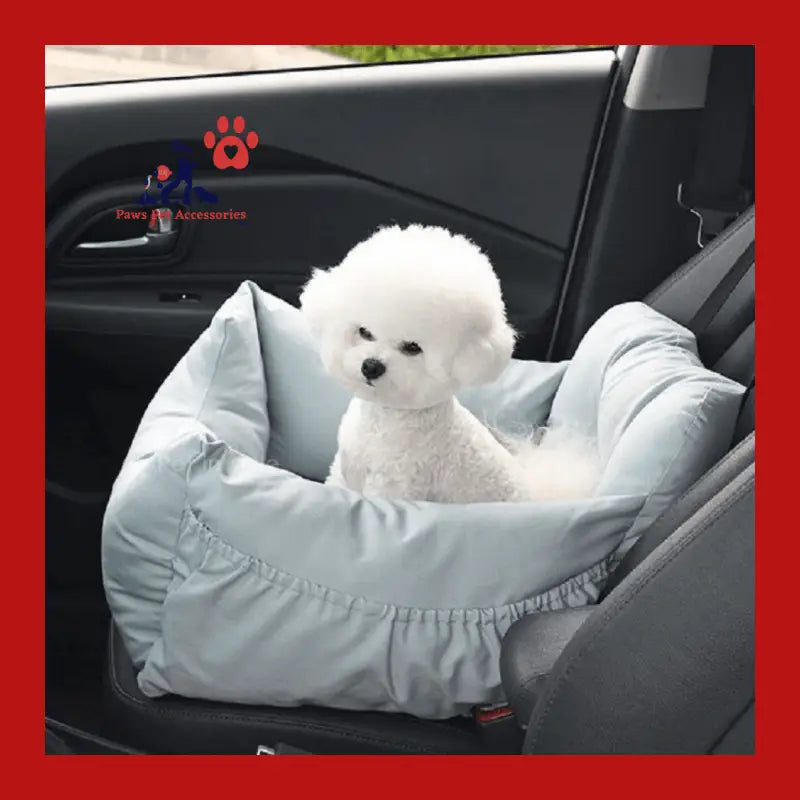 Dog Car Seat with Safety Belt Pet Booster Nest Cushion - Dark Grey - Carrier 5