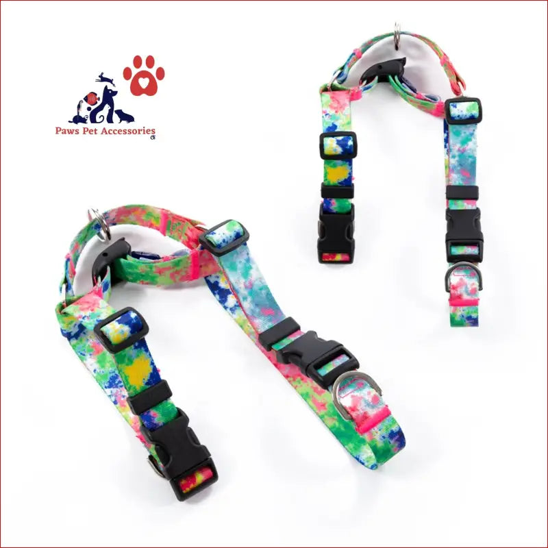 Dog Double-lined Straps Harness Adjustable l Sweet Green - Pet Care > Supplies Collars Leads & Harnesses 5