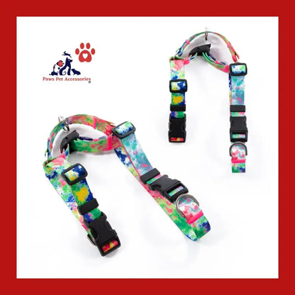 Dog Double-lined Straps Harness Adjustable m Sweet Green - Pet Care > Supplies Collars Leads & Harnesses 5