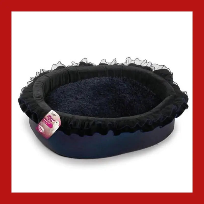 Dog Dreamy Bed - Soft Night Blue 43x30x16cm Glamour Cushion - Pet Care > Supplies Beds 1