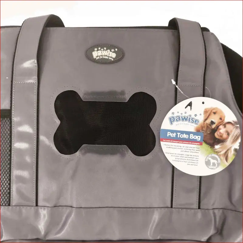 Factory Seconds Pet Tote Bag Dog Cat Puppy Purse Carrier Foldable Travel Grey Shoulder Handbag - Care > Supplies