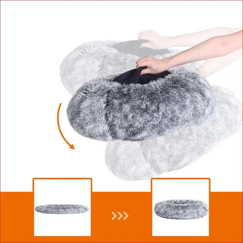 Feandrea 50cm Dog Bed with Removable Washable Cover Grey - Pet Care > Supplies Beds 11