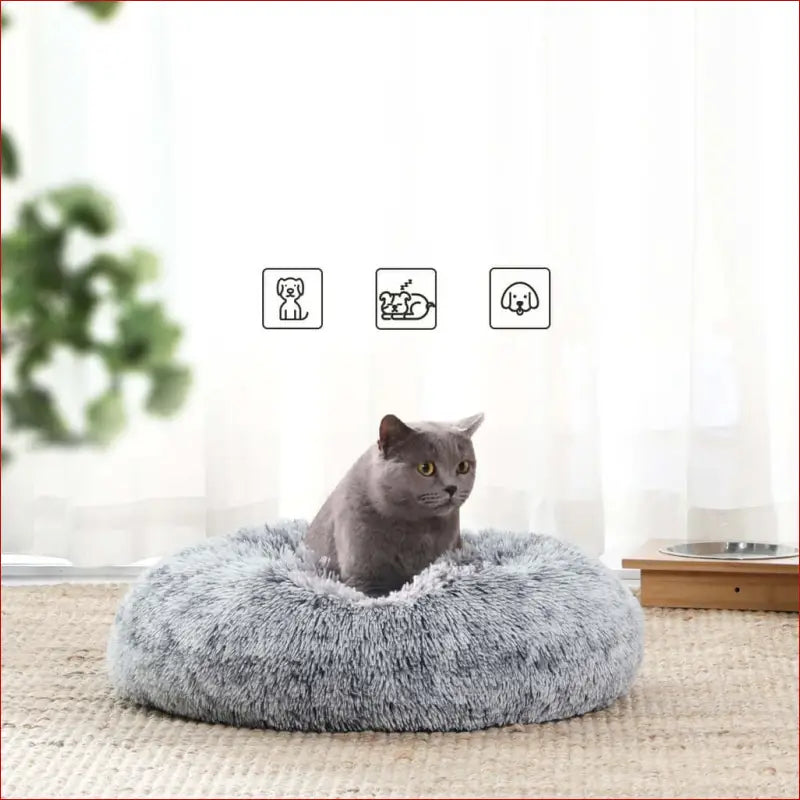 Feandrea 50cm Dog Bed with Removable Washable Cover Grey - Pet Care > Supplies Beds 7