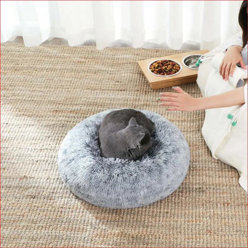 Feandrea 50cm Dog Bed with Removable Washable Cover Grey - Pet Care > Supplies Beds 4