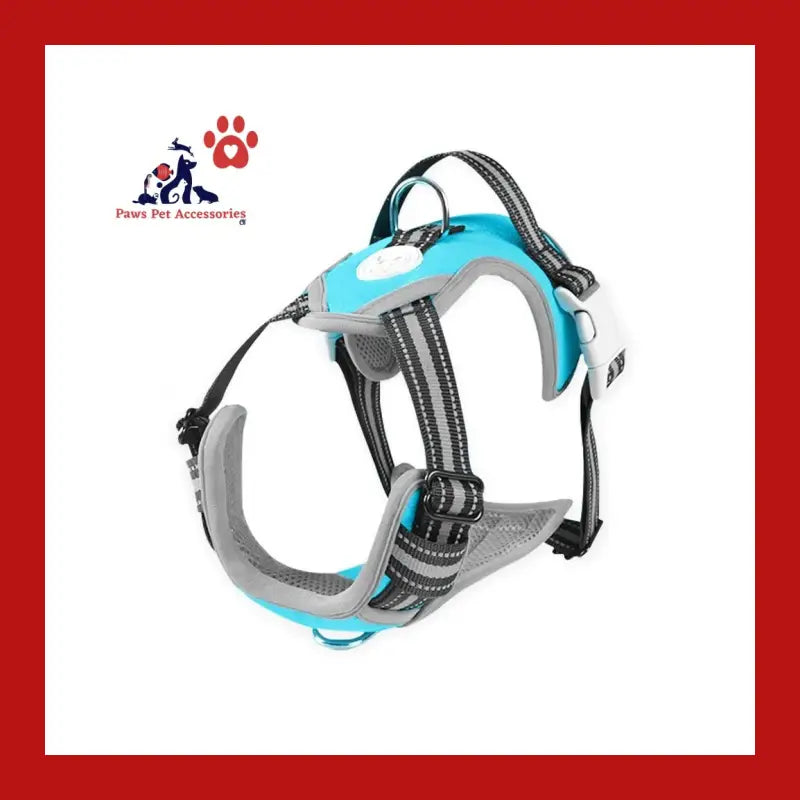 Floofi Dog Harness Vest l Size (blue) - > Collars & Leads 2