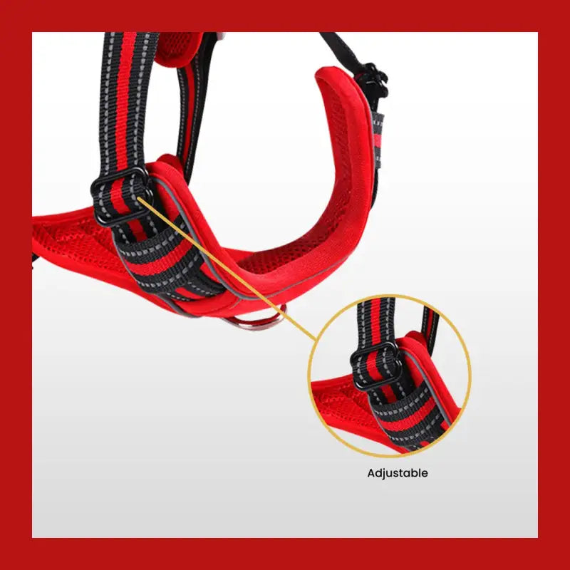 Floofi Dog Harness Vest Xl Size (red) - > Collars & Leads 3