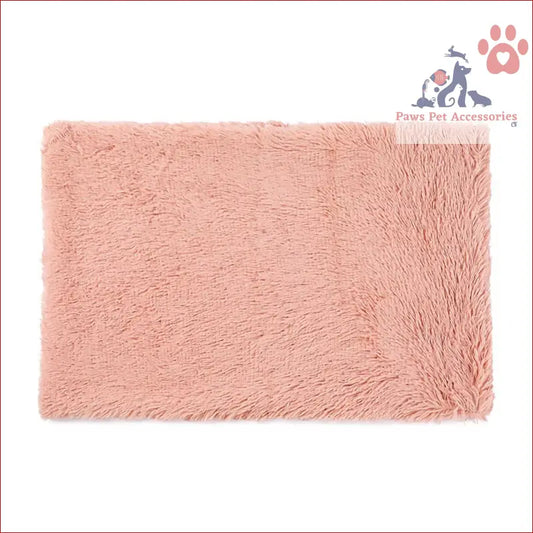 Soft pink faux fur rug for Fluffy Pet Blankets-Soft, perfect anti-anxiety cozy throws