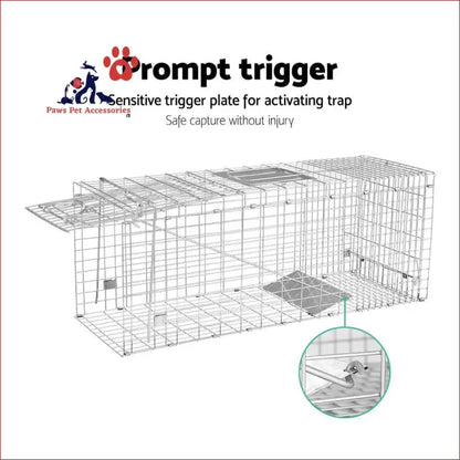 Gardeon Animal Trap Cage Possum 79x28cm - Pet Care > Pest Control Traps 6