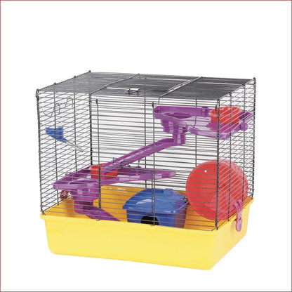 Hamster Fun Home Large Mouse Cage 40.5x30x37cm Pet Mice Rat Play House Enclosure - Care > Bird Cages & Stands 1