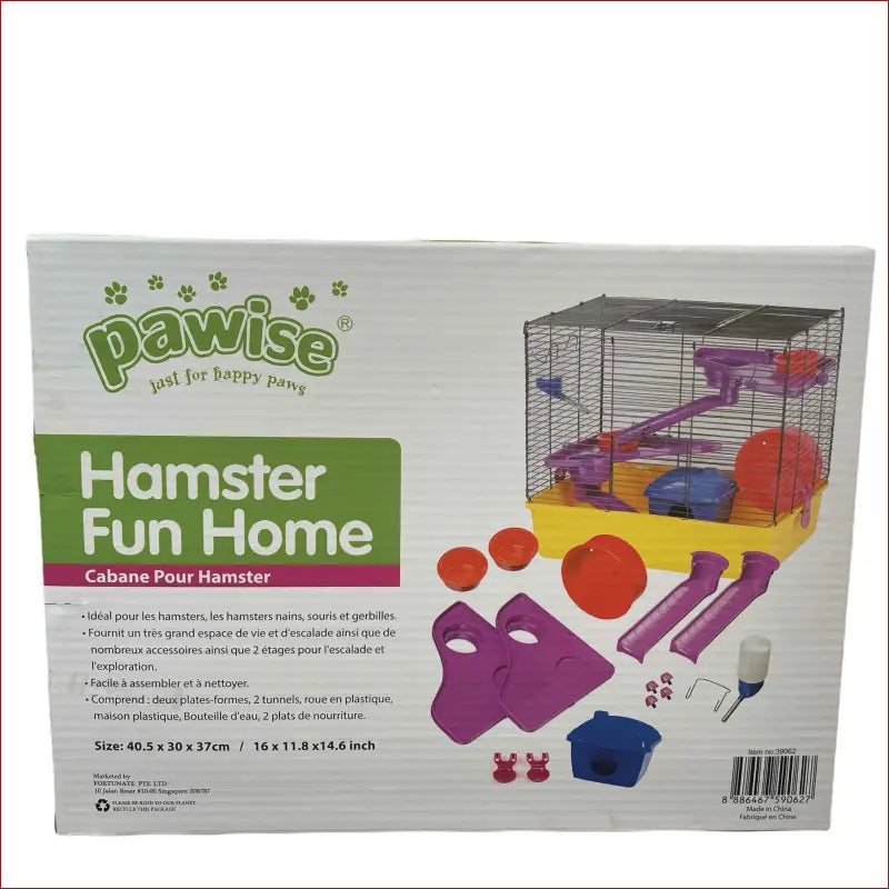 Grande gabbia per roditori hamster divertente 40 5x30x37cm pet Paws Pet Accessories