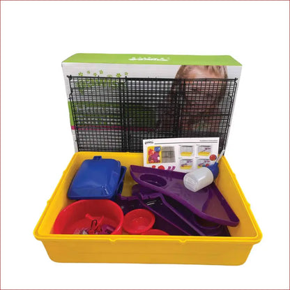 Hamster Fun Home Large Mouse Cage 40.5x30x37cm Pet Mice Rat Play House Enclosure - Care > Bird Cages & Stands 8