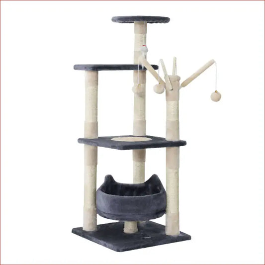 I.pet Cat Tree 110cm Tower Scratching Post Scratcher Wood Condo House Bed Toys - Pet Care > Supplies Posts 1