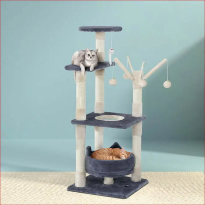 I.pet Cat Tree 110cm Tower Scratching Post Scratcher Wood Condo House Bed Toys - Pet Care > Supplies Posts 7