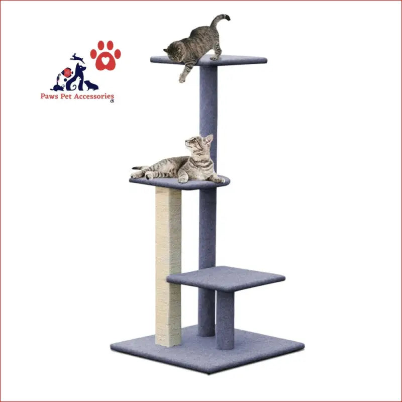 I.pet Cat Tree 124cm Scratching Post Tower Scratcher Trees Wood Condo Board - Pet Care > Supplies Posts 1