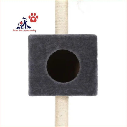 I.pet Cat Tree 260cm Tower Scratching Post Scratcher Floor to Ceiling Cats Bed Dark Grey - Pet Care > Supplies Posts 4