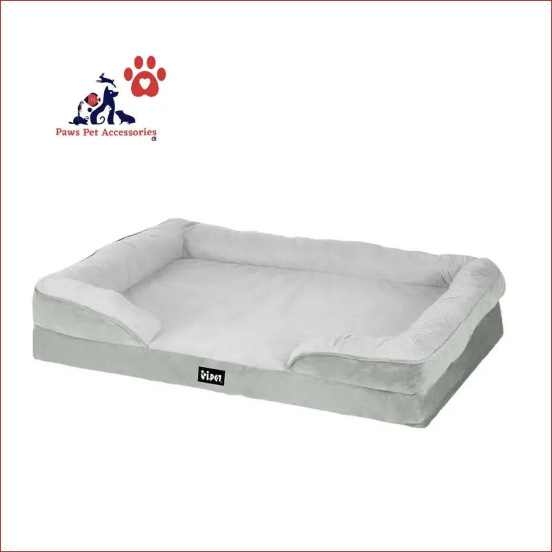 I.pet Pet Bed Dog Calming Soft Cushion Egg Crate Large Sofa Washable Removable - Grey - Care > Supplies Beds 1