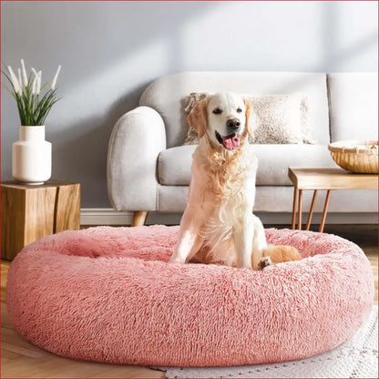 I.pet Pet Bed Dog Cat 110cm Calming Extra Large Soft Plush Pink - Xl - Care > Supplies Beds 8