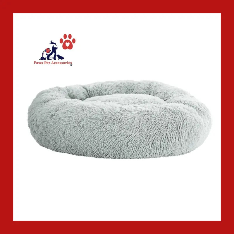 I.pet Pet Bed Dog Cat 90cm Large Calming Soft Plush Light Grey - Care > Supplies Beds 1