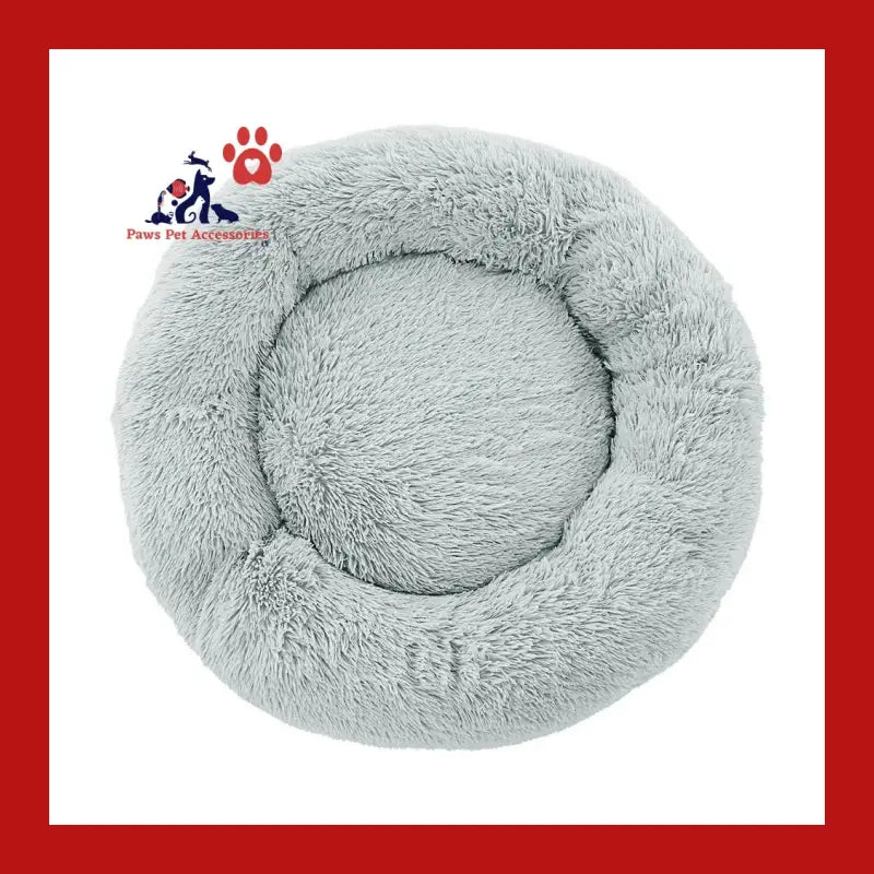 I.pet Pet Bed Dog Cat 90cm Large Calming Soft Plush Light Grey - Care > Supplies Beds 3