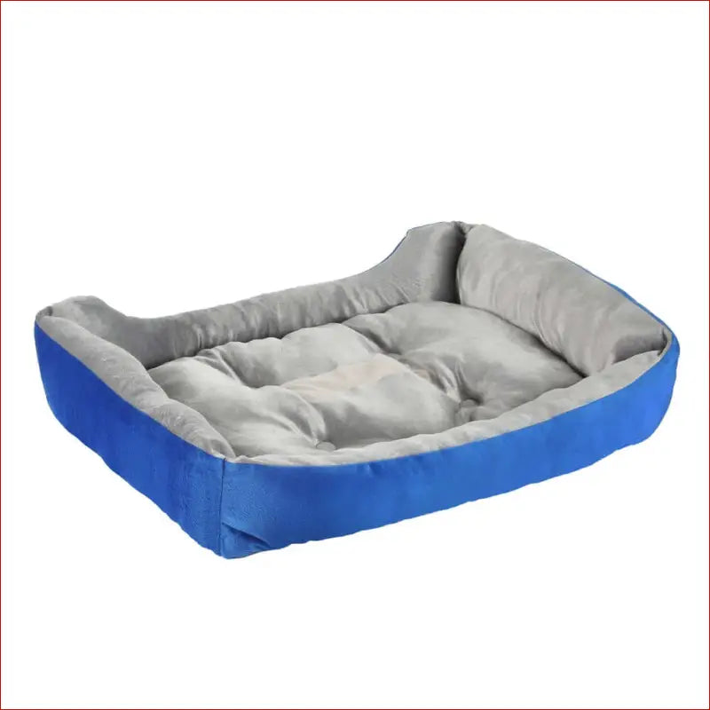 I.pet Pet Bed Dog Cat Calming Soft Mat Sleeping Comfy Plush Cave Washable Blue - Care > Supplies Beds 3