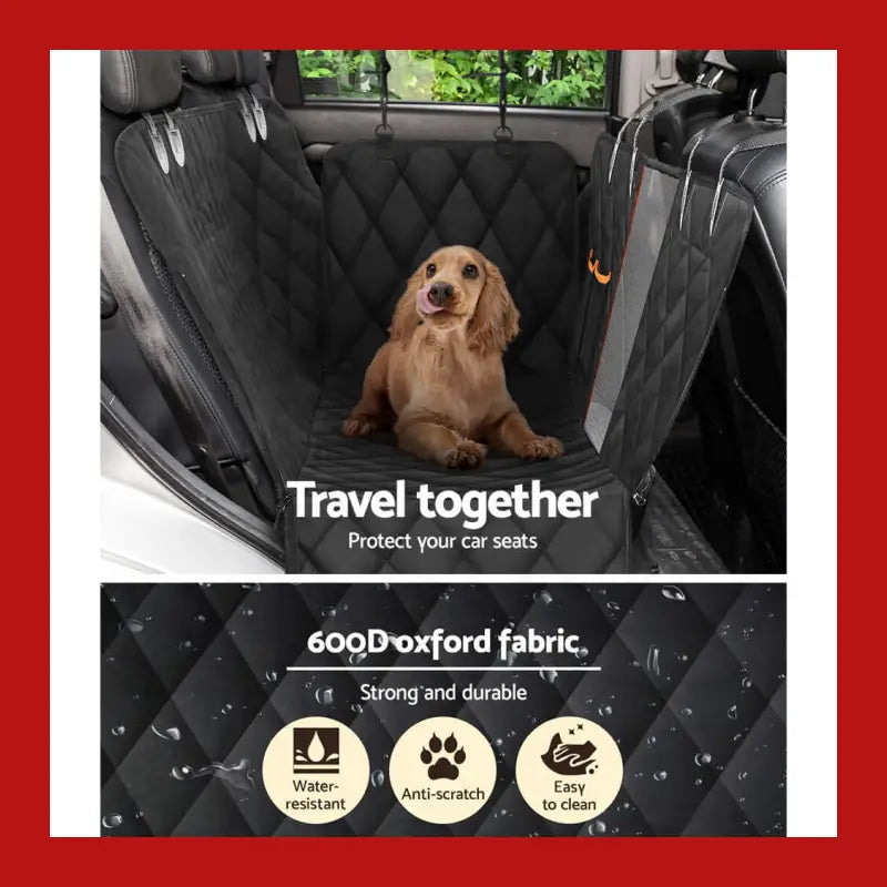 I.pet Pet Car Seat Cover Dog Protector Hammock Back Waterproof Belt Non Slip Mat - Carrier 5