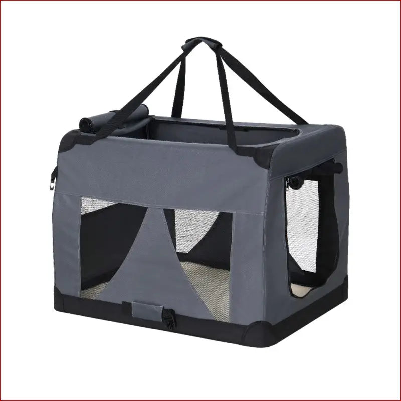 I.pet Pet Carrier Soft Crate Dog Cat Travel 60x42cm Portable Foldable Car m - Care > Supplies Carriers & Crates 1