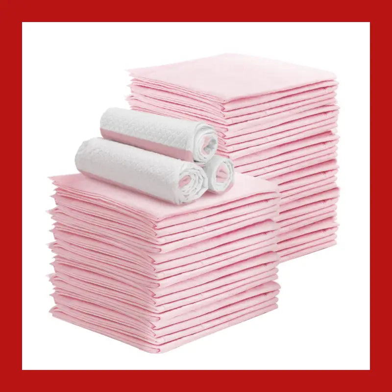 I.pet Pet Training Pads 200pcs 60x60cm Puppy Dog Toilet Pee Indoor Super Absorbent Pink - Care > Supplies Aids 1