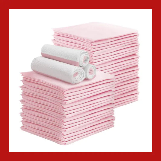 I.pet Pet Training Pads 200pcs 60x60cm Puppy Dog Toilet Pee Indoor Super Absorbent Pink - Care > Supplies Aids 1