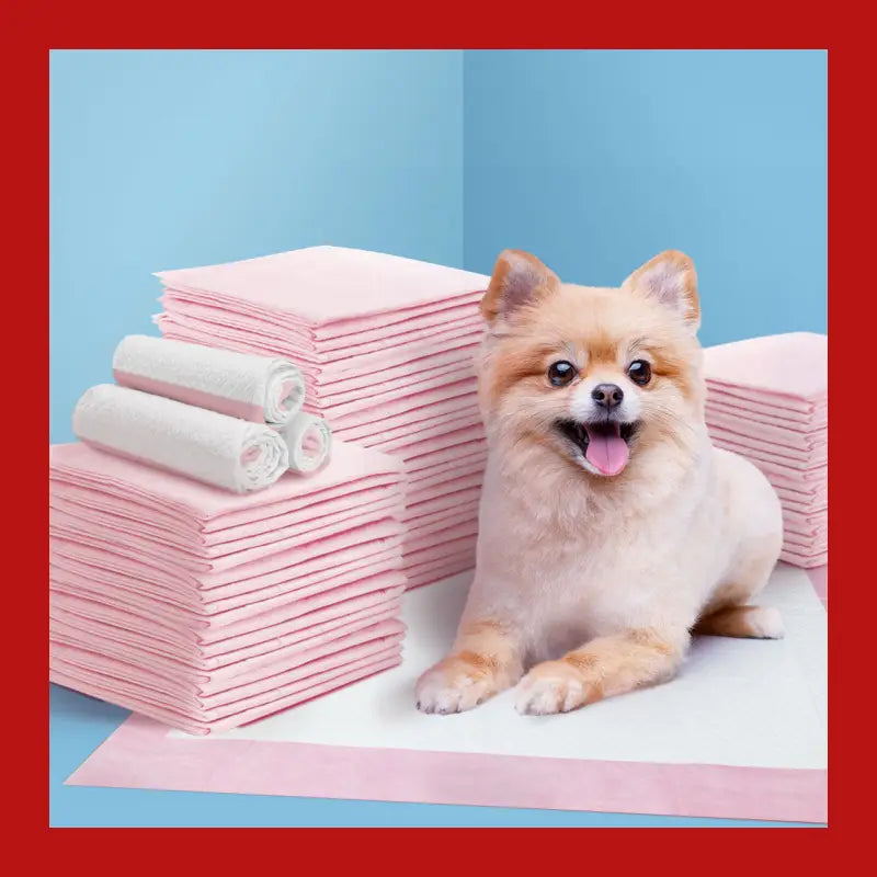 I.pet Pet Training Pads 200pcs 60x60cm Puppy Dog Toilet Pee Indoor Super Absorbent Pink - Care > Supplies Aids 8