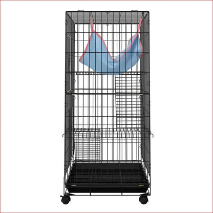 I.pet Rabbit Cage 100cm Hutch 3 Level Indoor Guinea Pig Ferret - Pet Care > Coops & Hutches Small Animal Habitats Cages