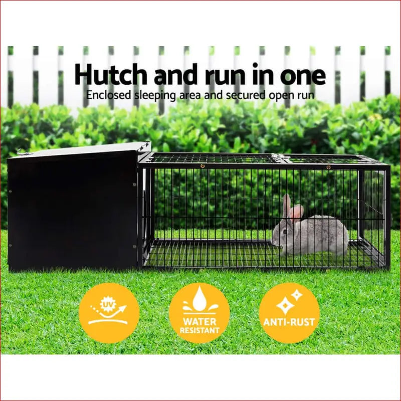 I.pet Rabbit Cage 122x52cm Hutch Enclosure Carrier Metal - Pet Care > Coops & Hutches Small Animal Habitats Cages 4