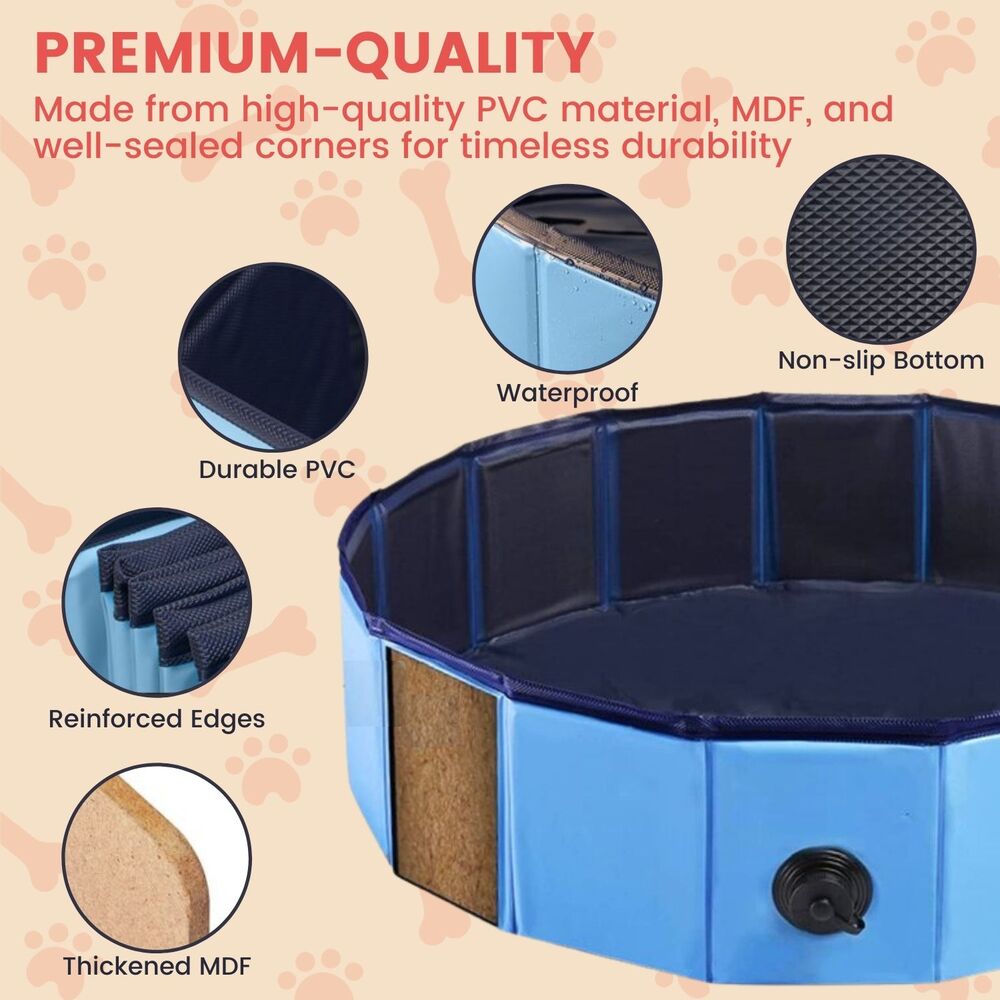 Floofi Pet Pool 120cm*30cm Blue