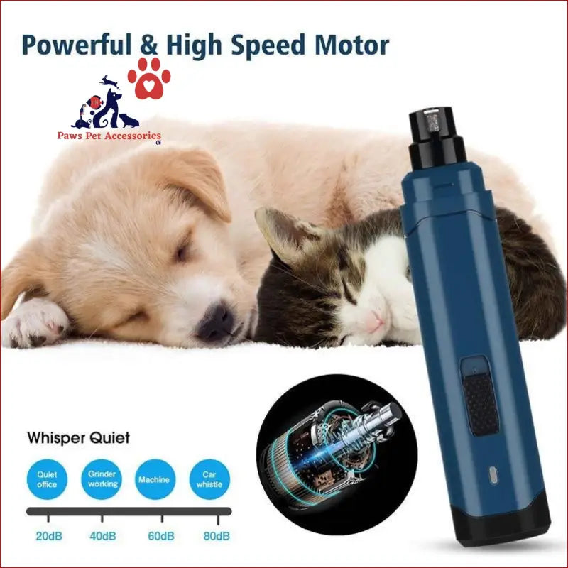 Led Light Pet Nail Grinder Dog Cat Electric Trimmer 2 Speed Rechargeable Filer - Care > Supplies Grooming 15