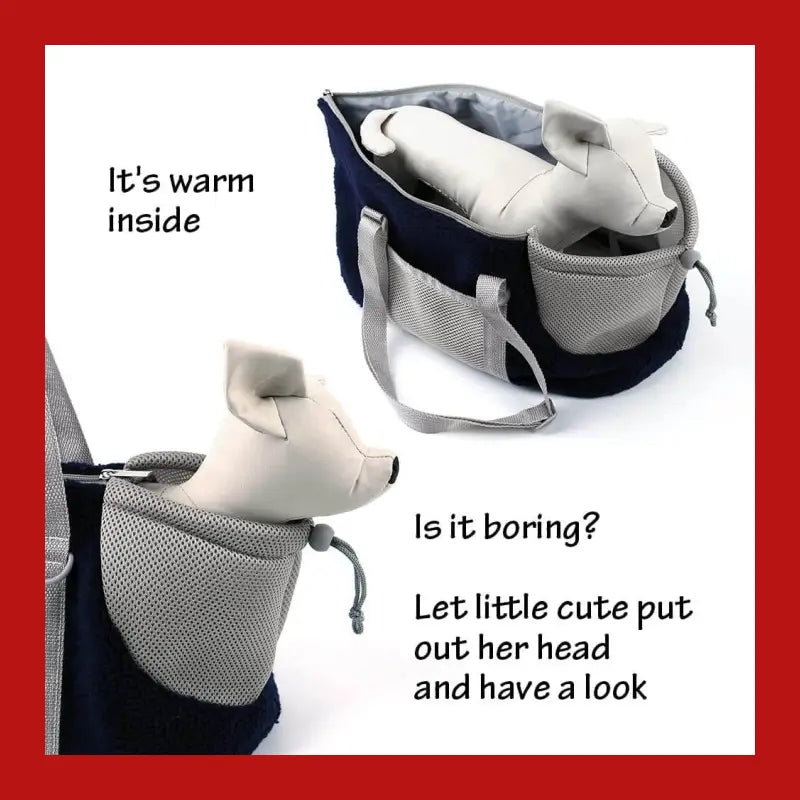 Lifebea Small Cat Carrier Pet Bag: Comfy Shoulder Bag with Adjustable Strap for Dogs Puppies Kittens Up to 3kg /6.6 Lbs