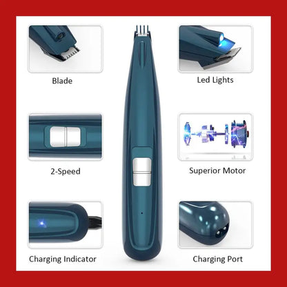 Low Noise Usb Rechargeable Grooming Safe Nail Clipper for Pets - Pet Supplies 5