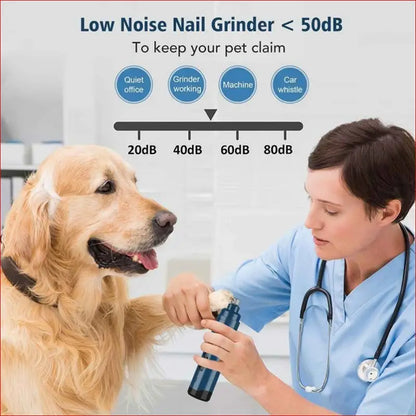 Pet Nail Grinder Dog Cat Electric Trimmer 2 Speed Rechargeable Claw Filer N10 - Care > Supplies Grooming 13