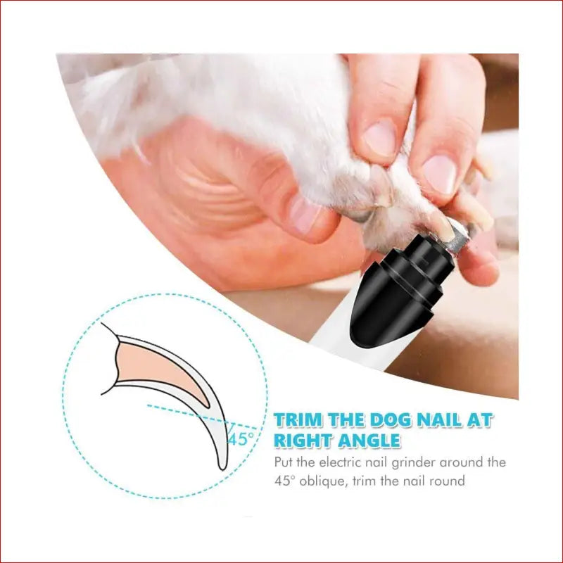 Pet Nail Grinder Dog Cat Electric Trimmer Rechargeable Clipper Claw Filer N8 - Care > Supplies Grooming 11