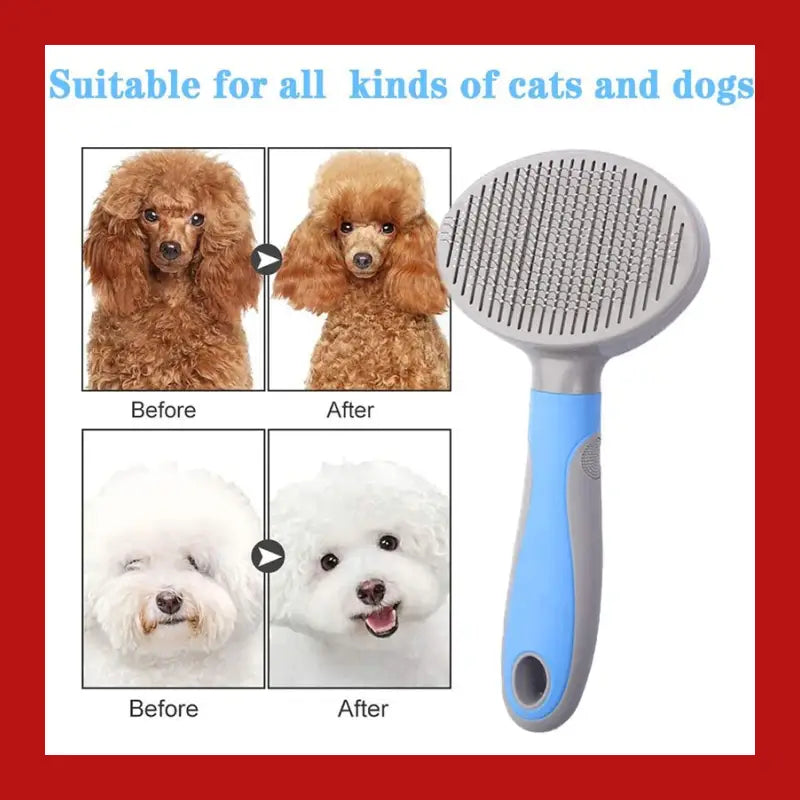 Pets Grooming Brush for Dog Long Hair Removes Pet Cat Shedding Comb Puppy Slicker - 3