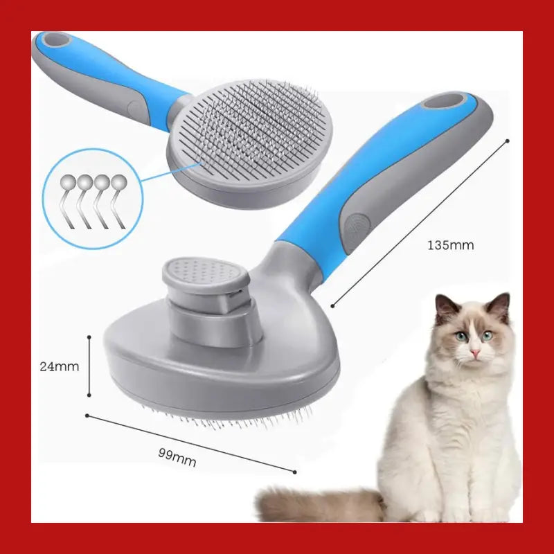 Pets Grooming Brush for Dog Long Hair Removes Pet Cat Shedding Comb Puppy Slicker - 4