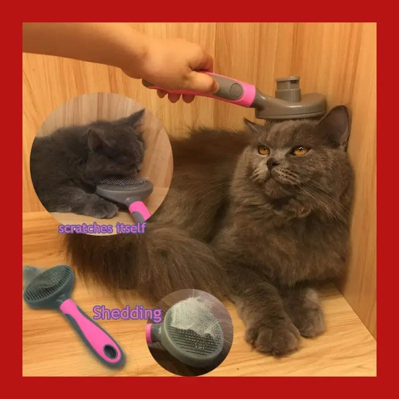 Pets Grooming Brush for Dog Long Hair Removes Pet Cat Shedding Comb Puppy Slicker - 6