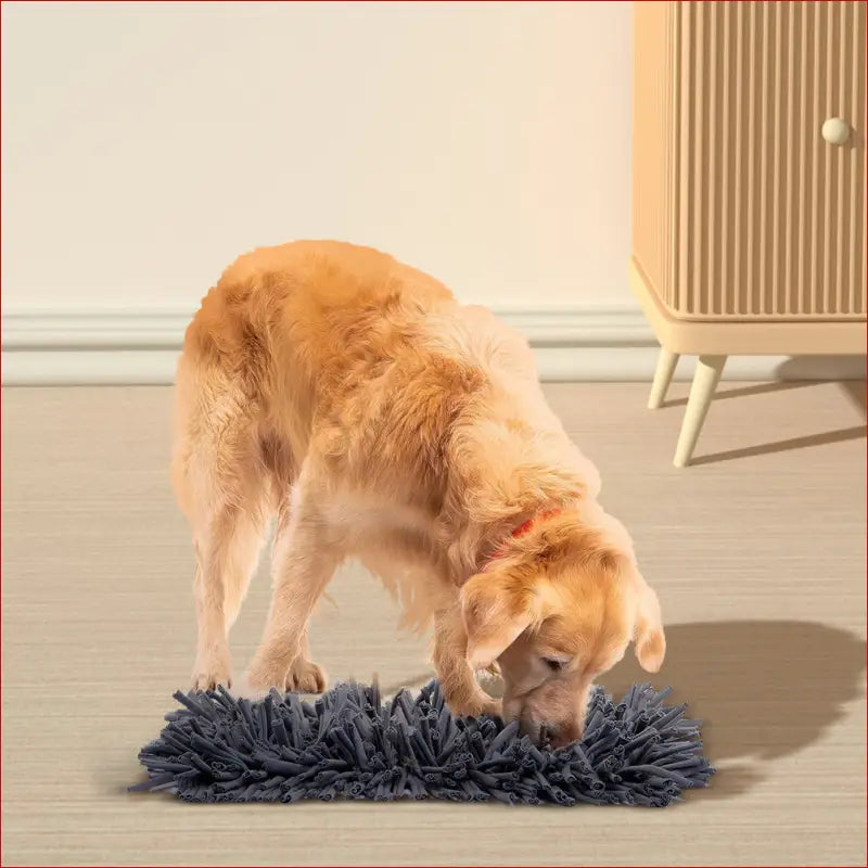 Petswol Dog Snuffle Mat - Premium Interactive Toy for Calm and Happy Pups - Darkgrey - 3