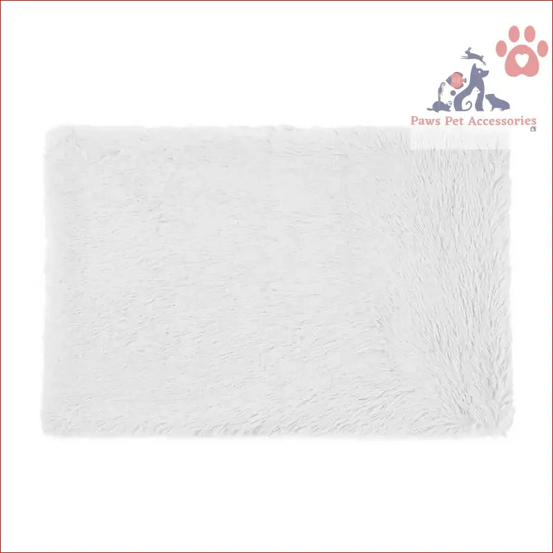 Fluffy rectangular bath mat with plush texture, perfect for cozy throws and pet blankets-soft faux fur