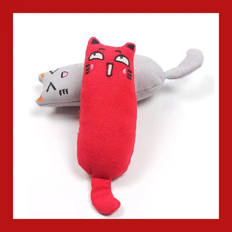 Rustle Sound Catnip Toy Cats Products for Pets Cute Cat Toys Kitten Teeth Grinding Plush Thumb Pillow Pet Accessories