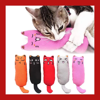 Rustle Sound Catnip Toy Cats Products for Pets Cute Cat Toys Kitten Teeth Grinding Plush Thumb Pillow Pet Accessories