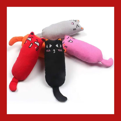 Rustle Sound Catnip Toy Cats Products for Pets Cute Cat Toys Kitten Teeth Grinding Plush Thumb Pillow Pet Accessories